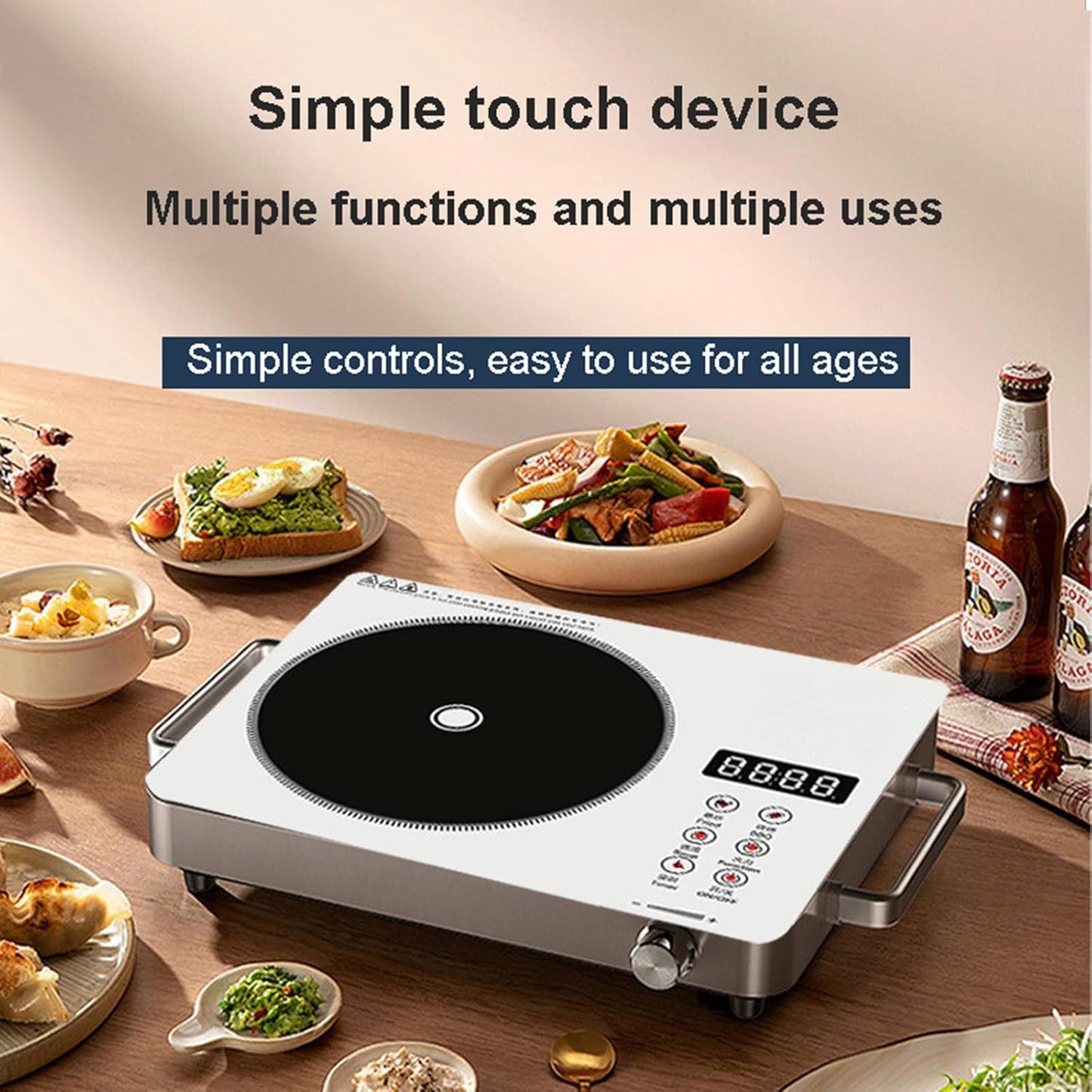 Ancher Plus SV-605 Infrared Cooker & Hot Plate – Multifunction & Digital Display – 3500W | Best Quality Cooker Digital Display ( Random Color )