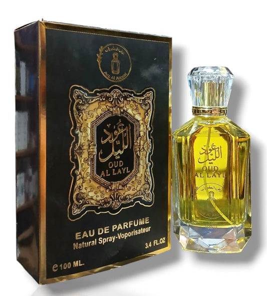 Original Oud Al Layl Perfume by Arz Al Atorat - 100ml - 3.4FL .OZ | Eau De Perfume - EDP - Long-Lasting Fragrance (20-24 Hours)