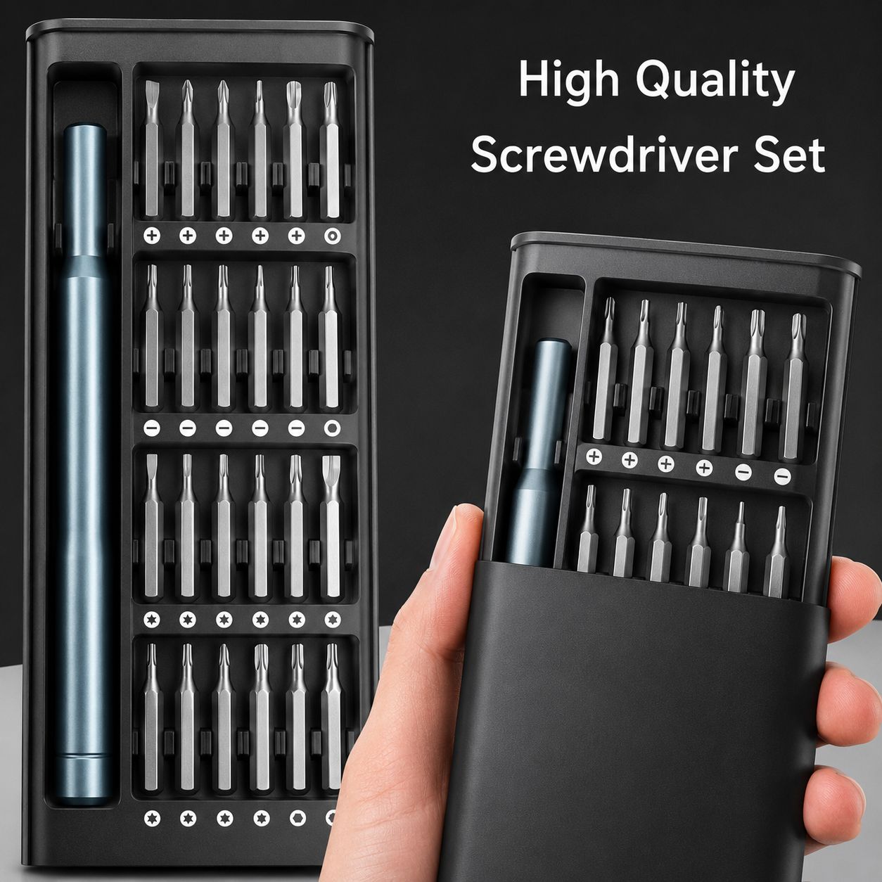 Professional 24-in-1 Magnetic Screwdriver Repair Tool Kit